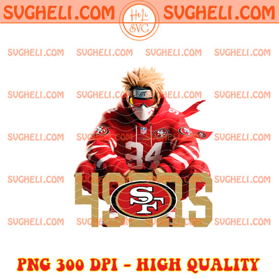 San Francisco 49ers Naruto NFL Png San Francisco 49ers Png