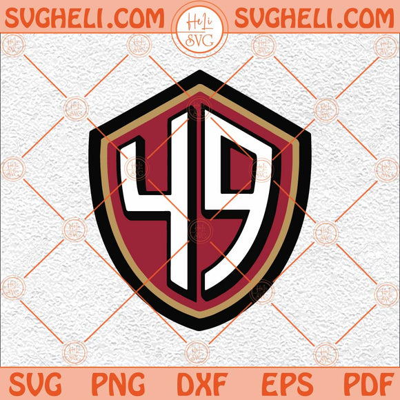 San Fransisco Football 49 Logo Svg San Francisco Football Svg Png Dxf Eps Files