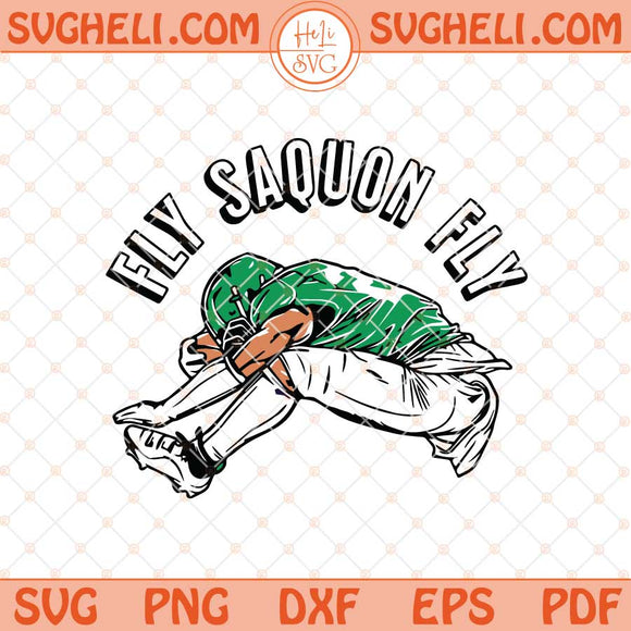 Saquon Barkley Fly Saquon Fly Eagles Football Svg Png Dxf Eps Files