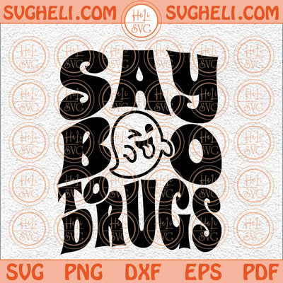 Say Boo To Drugs Svg Red Ribbon Week Awareness Svg Red Ribbon Svg Png Dxf Eps