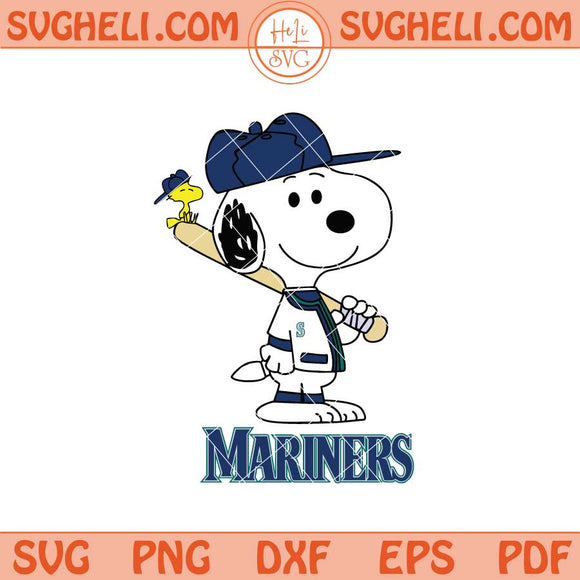 Seattle Mariners Snoopy Baseball Svg Mariners MLB Svg Png Dxf Eps