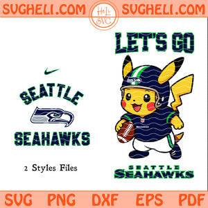 Seattle Seahawk Pokemon NFL Svg Seattle Seahawk Svg