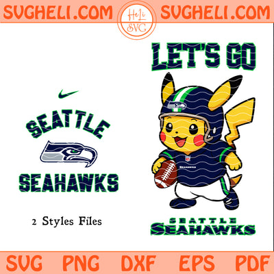 Seattle Seahawk Pokemon NFL Svg Seattle Seahawk Svg