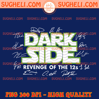 Seattle Seahawks Dark Side Signature Png Seahawks NFL Png