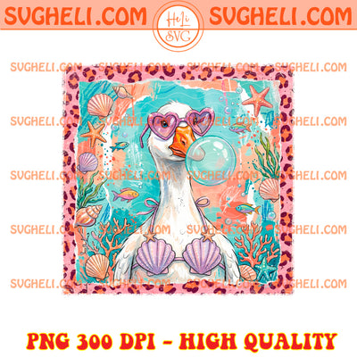 Silly Goose Summer Png Funny Goose Beach Png