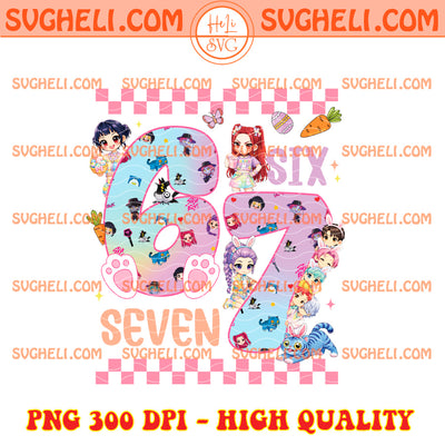 Six Seven Kpop Demon Hunters Easter Day Png