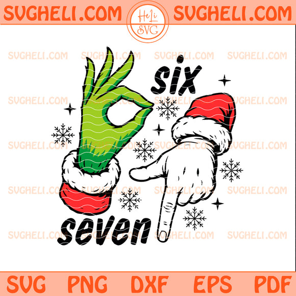 Six Seven Meme Grinch Christmas Svg Grinch 67 Christmas Svg