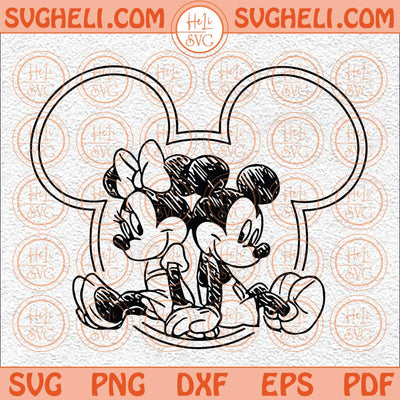 Sketch Mouse Couple Svg Couple Trip Svg Family Vacation 2023 Svg Png Dxf Eps