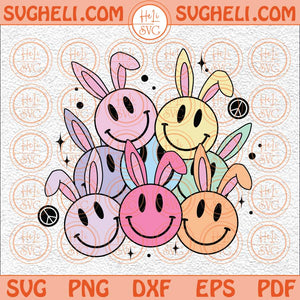 Smiley Easter Svg Happy Easter Svg Family Smiley Face Easter Svg Png Dxf Eps Files