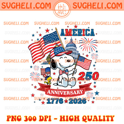 Snoopy America 250th Anniversary Png USA 250 Years Png