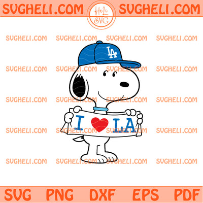 Snoopy Baseball Dodgers Svg Snoopy LA Dodgers Svg