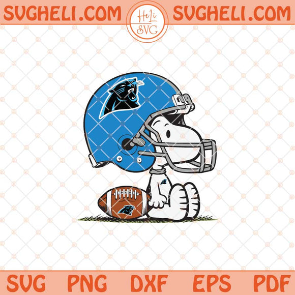 Snoopy Carolina Panthers Football Svg Snoopy Football Svg Png Dxf Eps Files