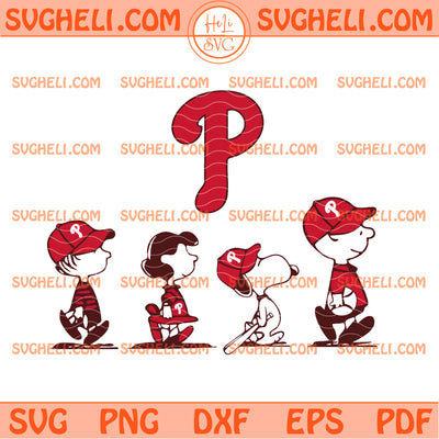 Snoopy Charlie Brown Philadelphia Phillies MLB Svg