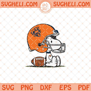 Snoopy Chicago Bears Football Svg Snoopy Football Svg Png Dxf Eps Files