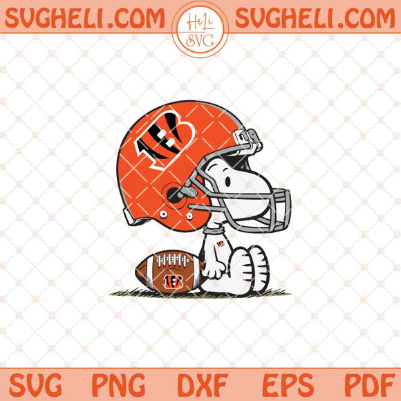 Snoopy Cincinnati Bengals Football Svg Snoopy Football Svg Png Dxf Eps Files