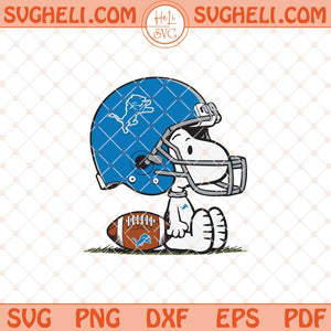 Snoopy Detroit Lions Football Svg Snoopy Detroit NFL Svg Png Dxf Eps Files