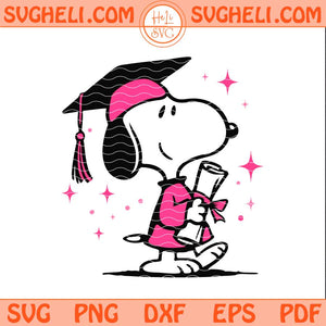 Snoopy Graduation Svg Graduation Snoopy Senior Svg Png Dxf Eps Files