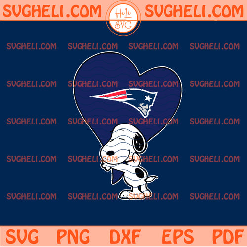 Snoopy Heart New England Patriots Svg Snoopy Patriots Svg