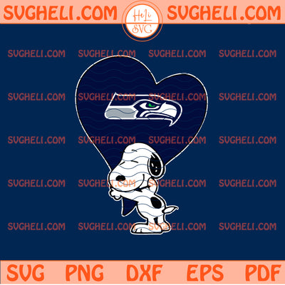 Snoopy Heart Seattle Seahawks Svg Snoopy Seahawks Svg