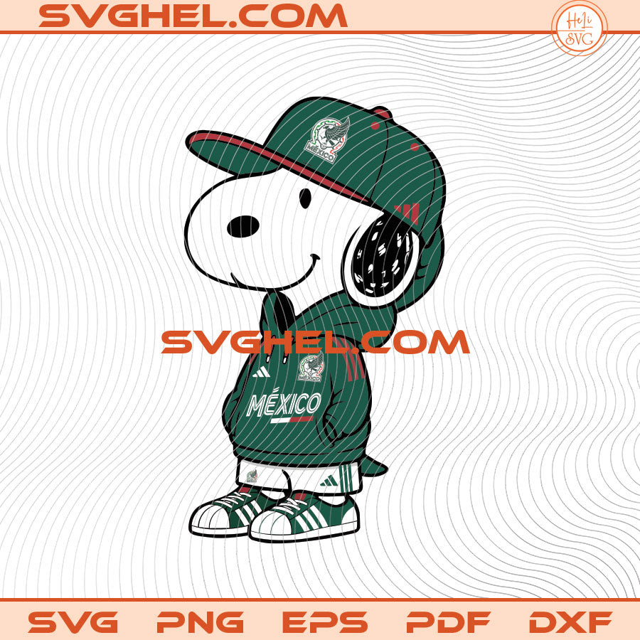 Snoopy Mexico Soccer 2026 Svg World Cup 2026 Mexico Svg