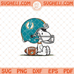 Snoopy Miami Dolphins Football Svg Snoopy Football Svg Png Dxf Eps Files