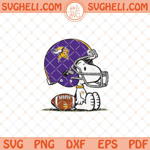 Snoopy Minnesota Vikings Football Svg Snoopy Football Svg Png Dxf Eps Files