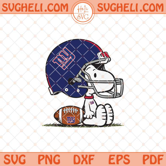 Snoopy New York Giants Football Svg Snoopy Football Svg Png Dxf Eps Files