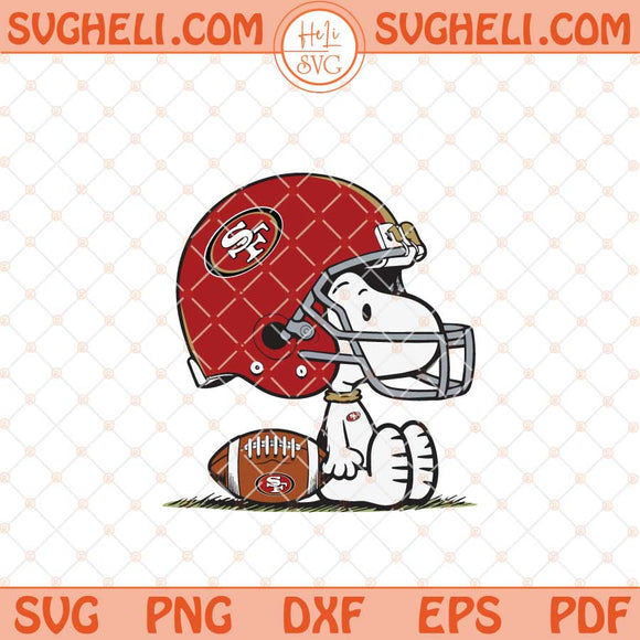 Snoopy San Francisco 49ers Football Svg Snoopy NFL Svg Png Dxf Eps Files