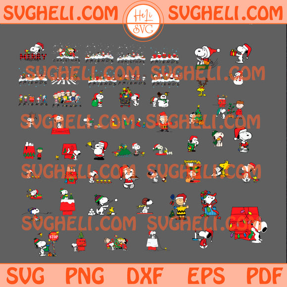 Snoopy Santa Christmas Bundle Svg Christmas Snoopy Svg