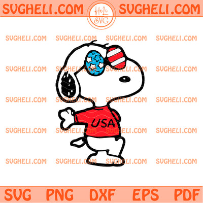 Snoopy USA 4Th Of July Svg Snoopy Patriotic Svg