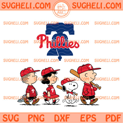 Snoopy and Friend Philadelphia Phillies Baseball Svg