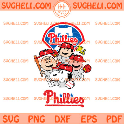 Snoopy and Friend Philadelphia Phillies MLB Svg