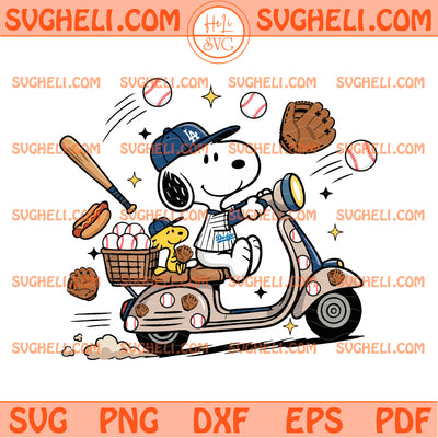 Snoopy and Woodstock LA Dodgers MLB Svg LA Dodgers Svg