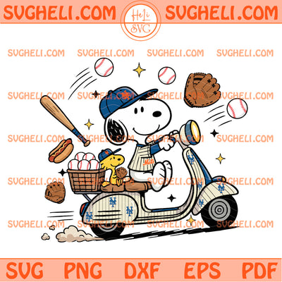 Snoopy and Woodstock New York Mets MLB Svg New York Mets Svg