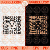 Spooky Babe Svg Spooky Vibes Svg Ghost Boho Halloween Svg Png Sublimation Dxf Eps Files