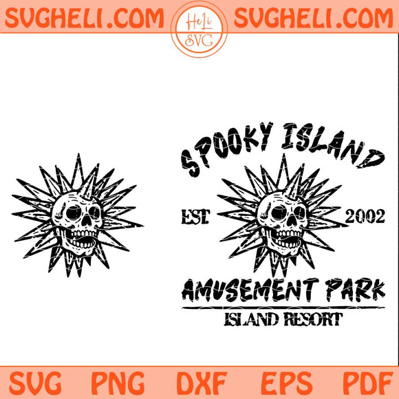 Spooky Island Amusement Park Svg Skull Island Resort 2002 Svg Png Dxf Eps Files