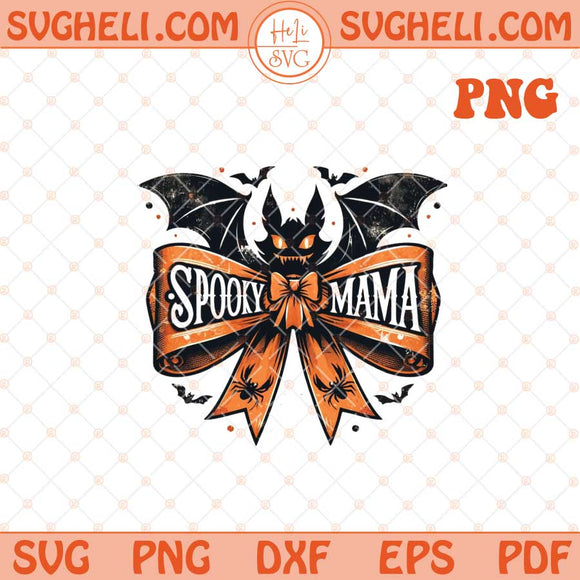 Spooky Mama Png Retro Halloween Png Bat halloween Png Dxf Eps Files