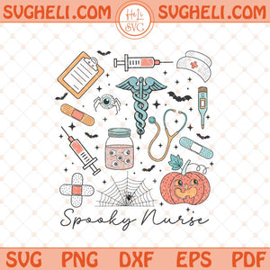 Spooky Nurse Svg Halloween Nurse Svg Halloween Nursing Svg Png Dxf Eps Files