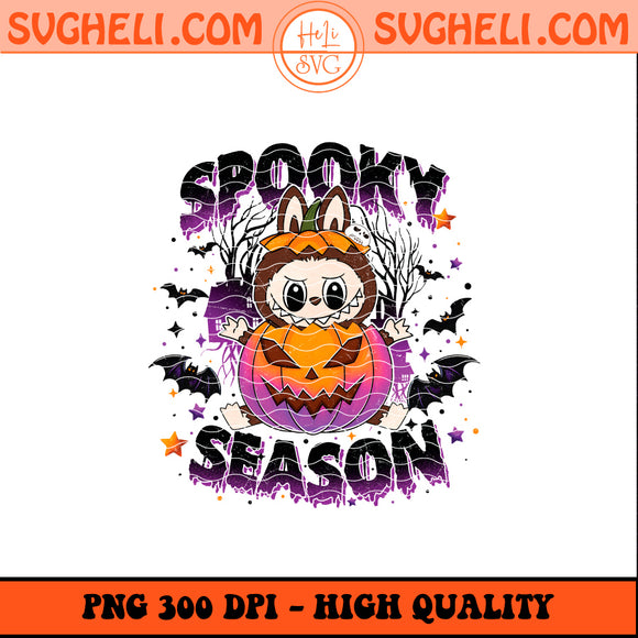 Spooky Season Labubu Png Labubu Pumpkin Halloween Png