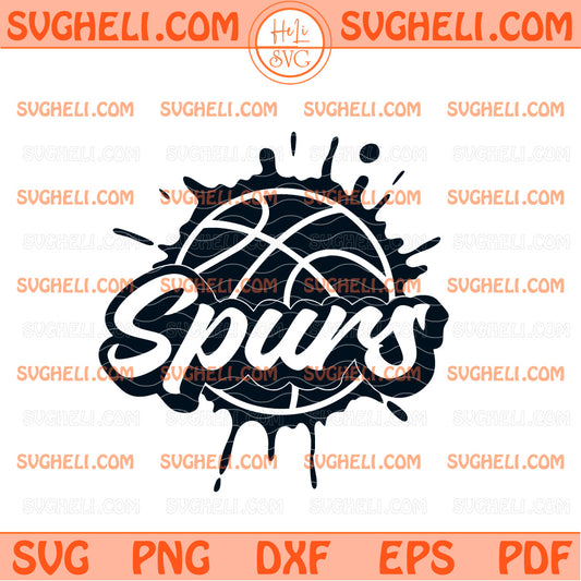 Spurs Basketball Svg San Antonio Spurs Basketball Svg