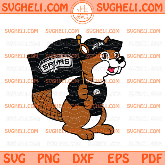 Spurs Buc ee’s Mascot Basketball Svg Spurs Beaver Svg