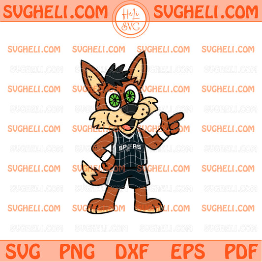 Spurs Mascot Svg San Antonio Spurs Mascot Basketball Svg