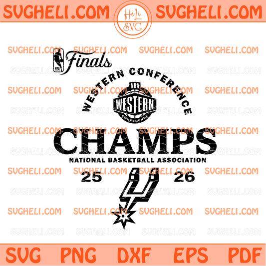 Spurs Western Conference Champions 2026 Svg Spurs 2026 Svg