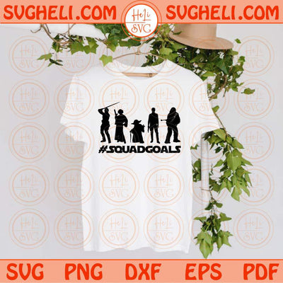 Squad Goal Svg Funny Star Wars Svg Yoda Svg File for Cricut Png Dxf Eps Files