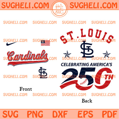 St Louis Cardinals America 250th Anniversary 2026 Svg