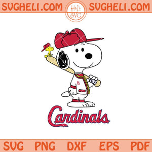 St Louis Cardinals Snoopy Baseball Svg Cardinals MLB Svg Png Dxf Eps
