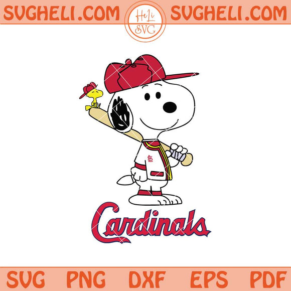 St Louis Cardinals Snoopy Baseball Svg Cardinals MLB Svg Png Dxf Eps