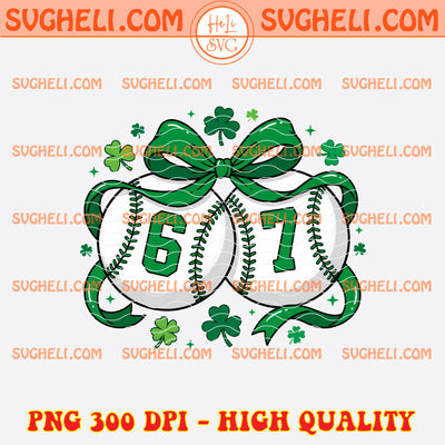 St Patrick's Day Baseball 67 Lucky Png Irish Shamrock Png