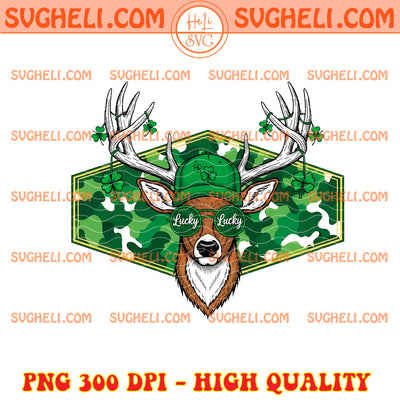 St Patricks Day Buck Png Retro St Patricks Hunting Png