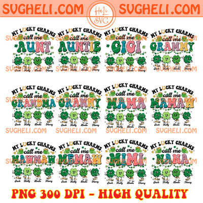 St Patricks Day Family Bundle Png Lucky Charms Mama Png